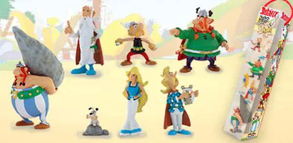asterix gallic village tube 7 figures