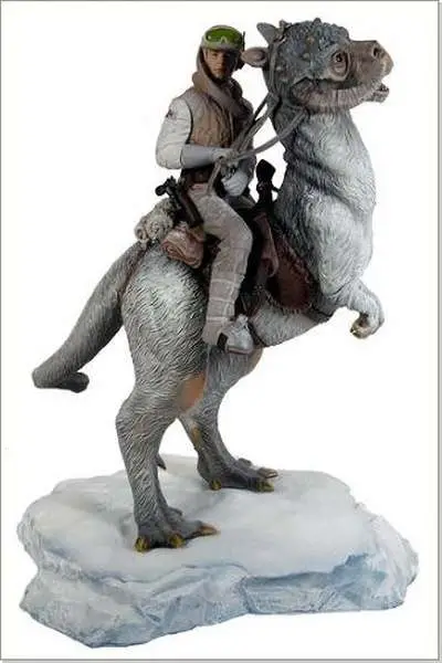 sw luke on tauntaun statue