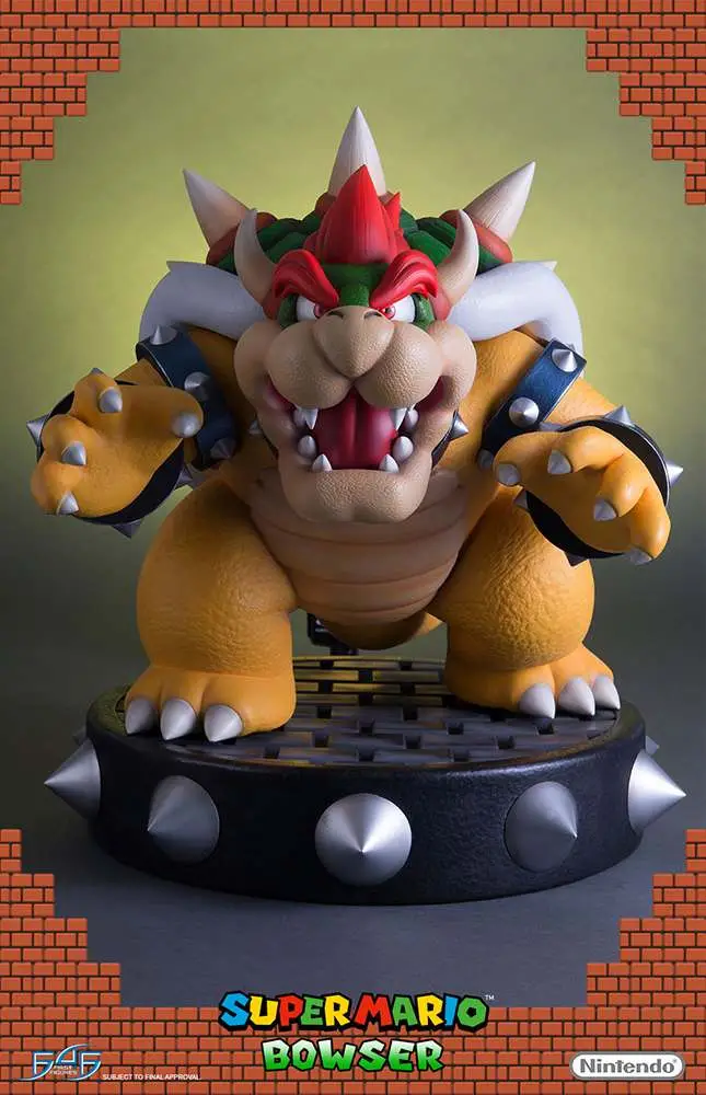 supermario bowser statue