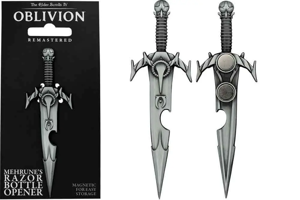 the elder scrolls iv - oblivion -   mehrune razor bottle opener