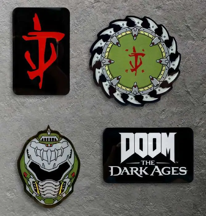 doom the dark ages magnet set icons