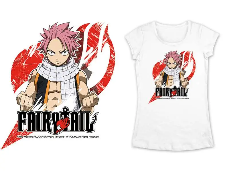 t/s fairy tail dragon son white woman - m