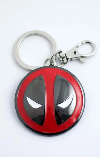 deadpool logo keychain