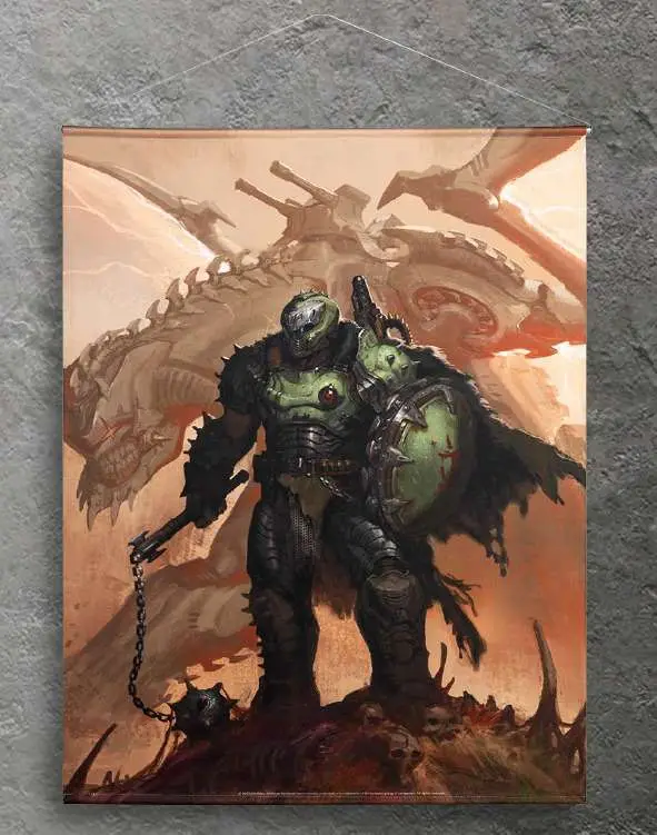 doom the dark ages canvas poster concept art