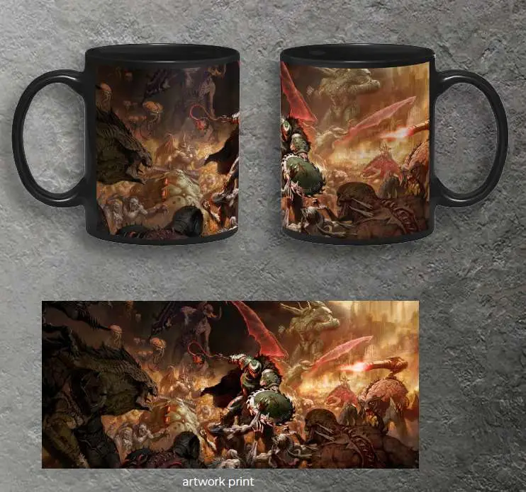 doom the dark ages mug keyart