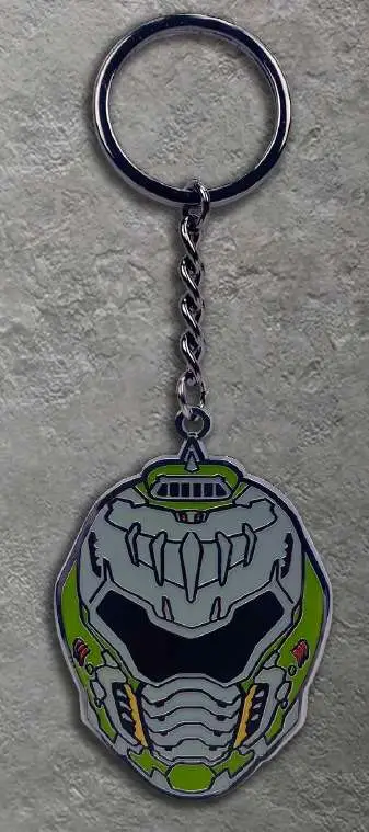 doom the dark ages keychain helmet