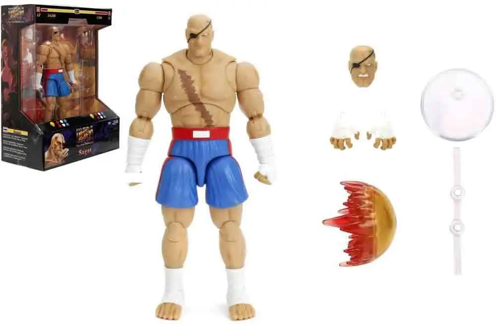 street fighter 2: sagat - de luxe action figure scale 1:12