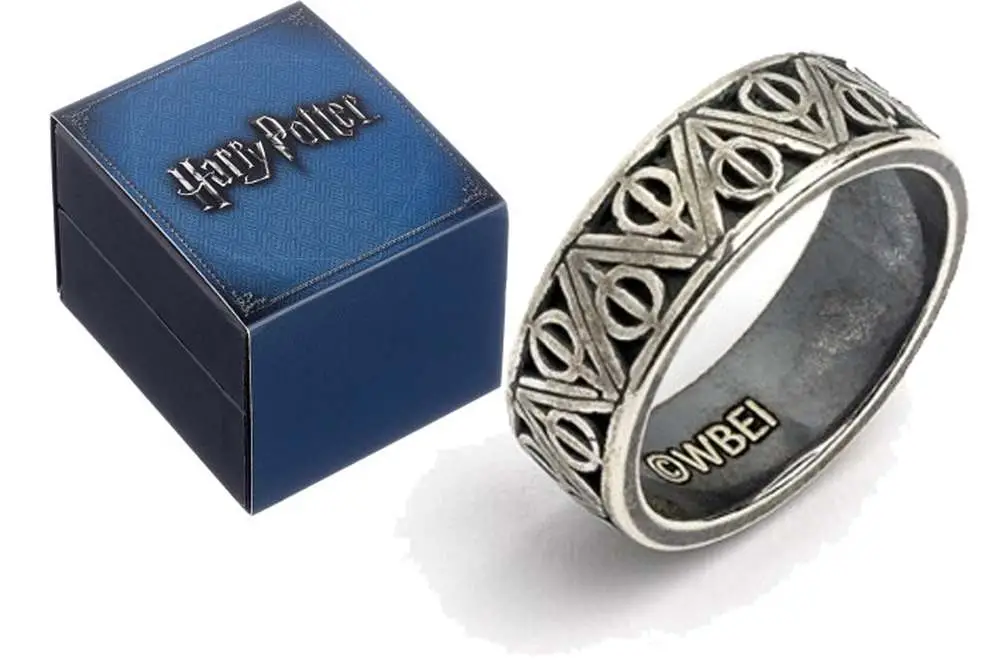 hp deathly hallows stainless steel ring