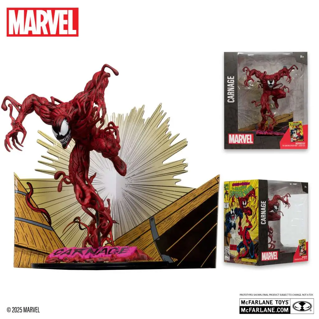 marvel collection 1/10 wv4 carnage (amazing spider-man #362)
