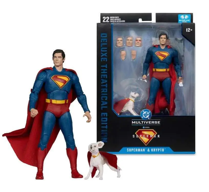 dc theatrical deluxe superman movie superman with krypto action figure