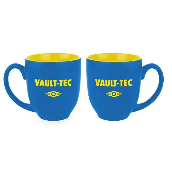 fallout vault-tec blue yellow big mug