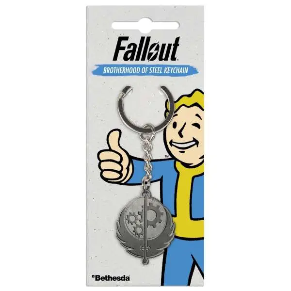fallout brotherhood of steel keychain