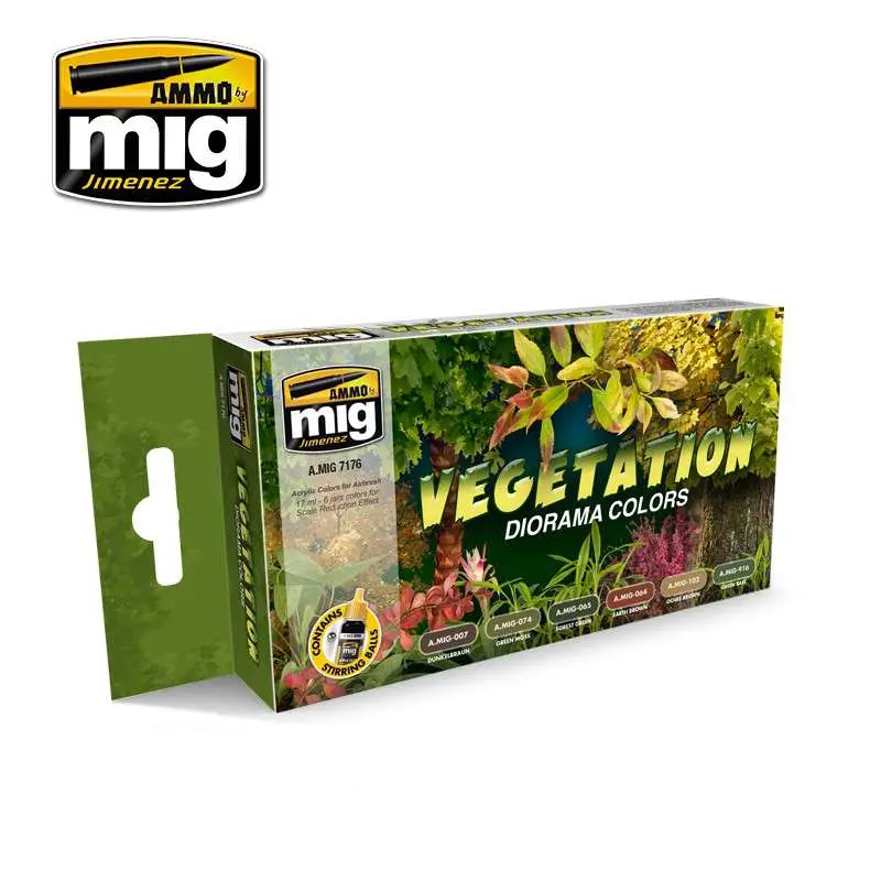 vegetation diorama color set 7176