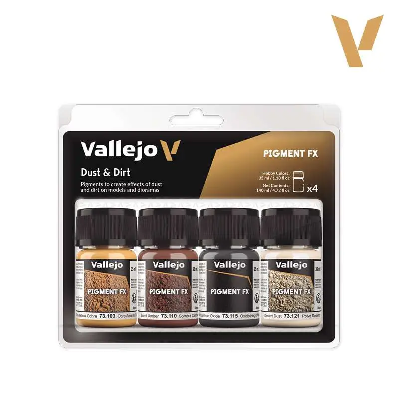 vallejo pigments 73190 dust & dirt set