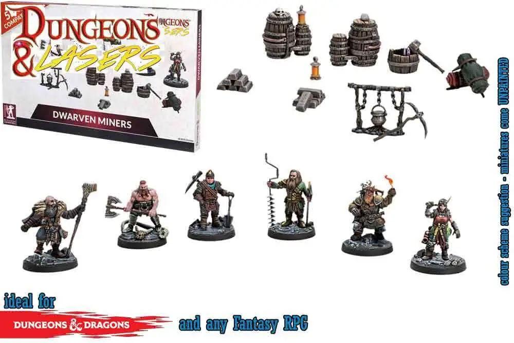 dungeons & lasers: dwarven miners