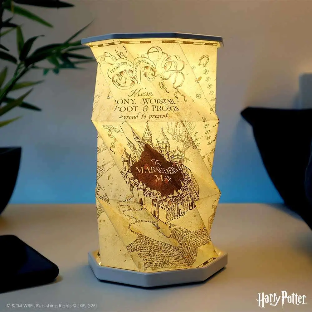 harry potter marauders map foldable usb lamp