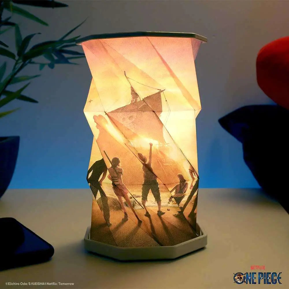 one piece straw hat crew foldable usb lamp