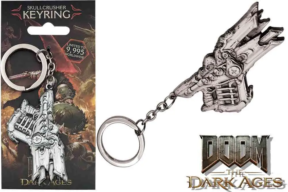 doom: the dark ages limited edition skull crusher keyring