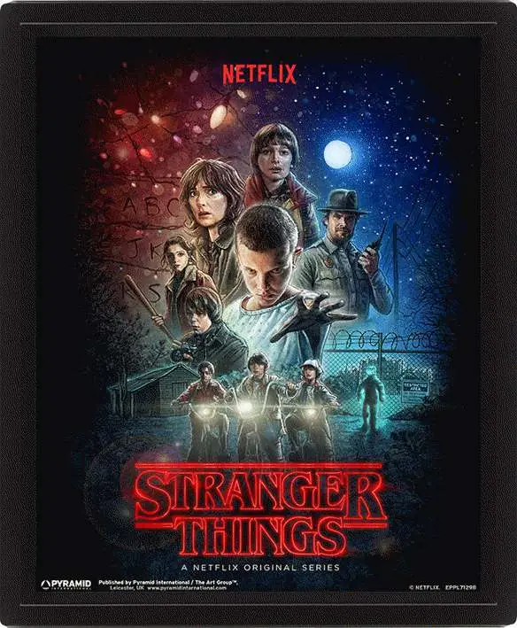 stranger things poster 3d lenticular