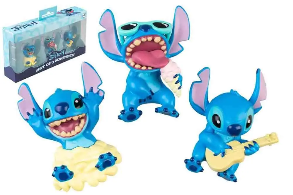 disney stitch 3 magnets set