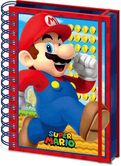 super mario 3d lenticular notebook